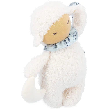 Kaloo Nomand musical sheep plush toy 20cm standing upright on a white background.