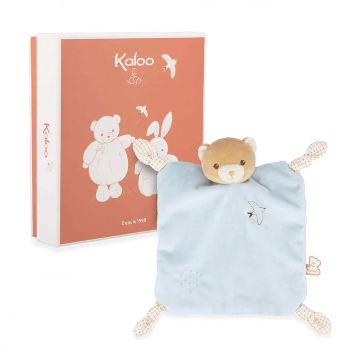 Kaloo® - Kaloo Blue Teddy Bear Comforter with Knots for Babies