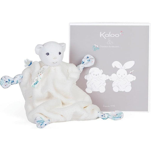 Kaloo® - Kaloo Little Bear Comforter Security Blanket Plush Toy Cream Ivory - 20 cm / 8"
