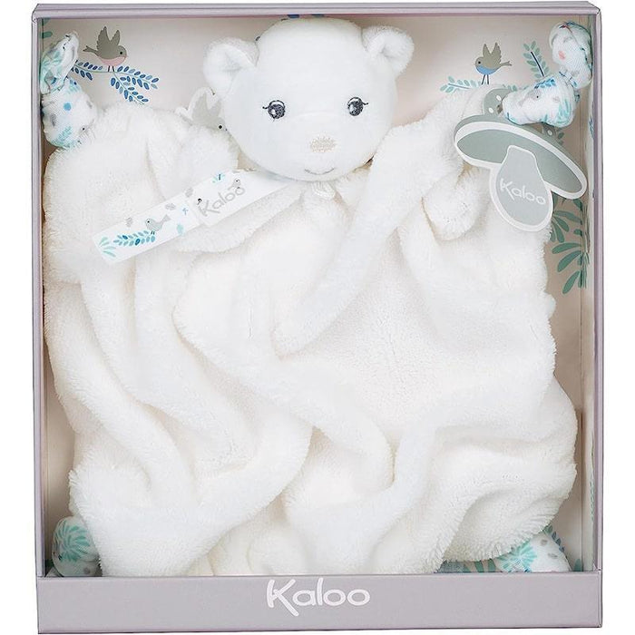 Kaloo® - Kaloo Little Bear Comforter Security Blanket Plush Toy Cream Ivory - 20 cm / 8"
