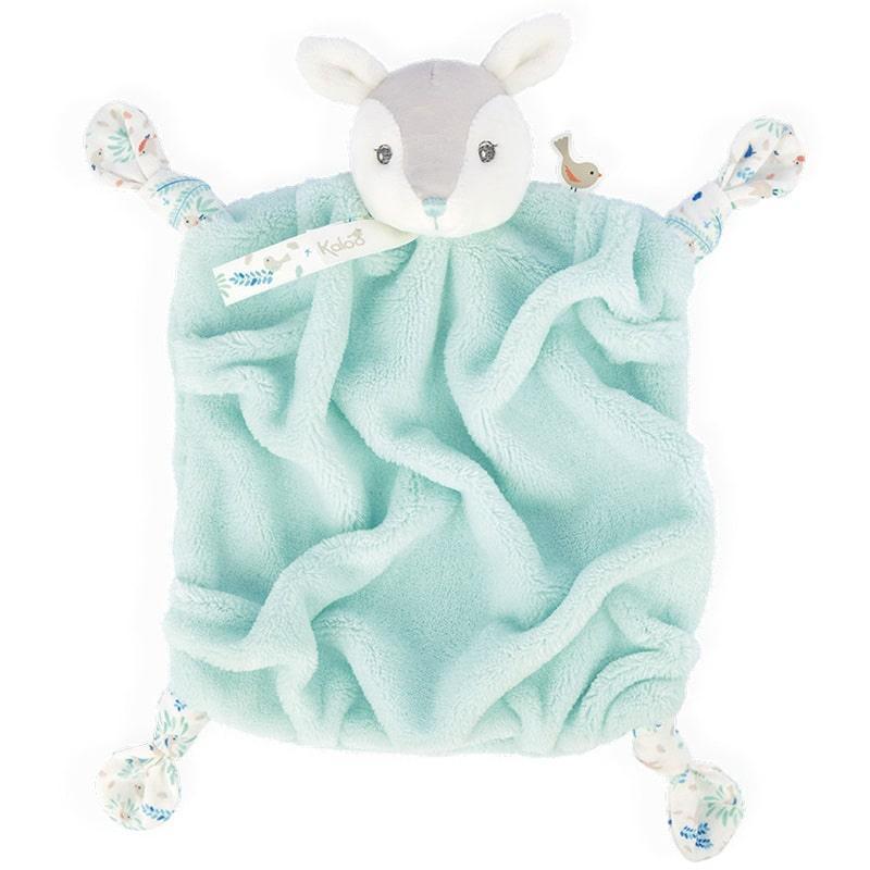 Kaloo® - Kaloo Little Fawn Comforter Security Blanket Plush Toy Aqua - 20 cm / 8"