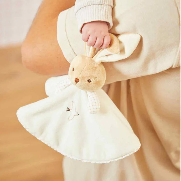 Kaloo® - Kaloo Round Rabbit Comforter – Ultra-Soft Baby Security Toy - Cream