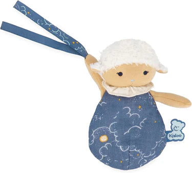 Ensemble Kaloo de 3 doudous moutons pour bébé avec attache-tétine – Ensemble Doudou doux pour nouveau-nés