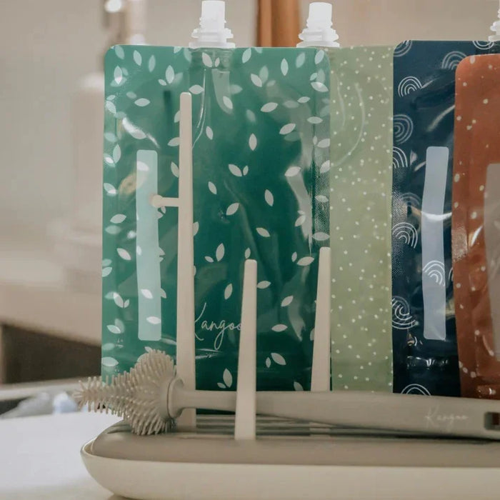 Kangoo et cie - Kangoo et cie Drainer Dryer for Bottles, Baby Bottles, and Reusable Food Pouches