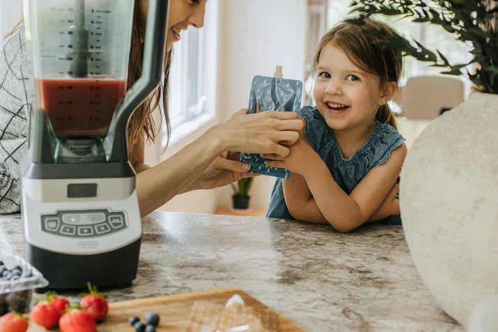 Kangoo et cie - Kangoo et cie Reusable Baby Food Pouches with Cap - Set of 6