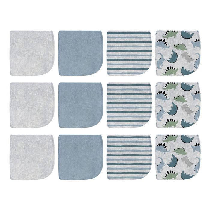 Kidilove Lot de 12 débarbouillettes pour bébé - Douces 100% coton, indispensables pour bébé et tout-petit