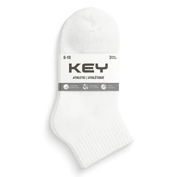 Key® - Key Children's Athletic Ankle Socks – 3 Pack – Size 6–10 - 6411