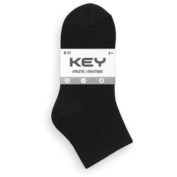 Key® - Key Children's Athletic Ankle Socks – 3 Pack - Size 8–11 - 7411
