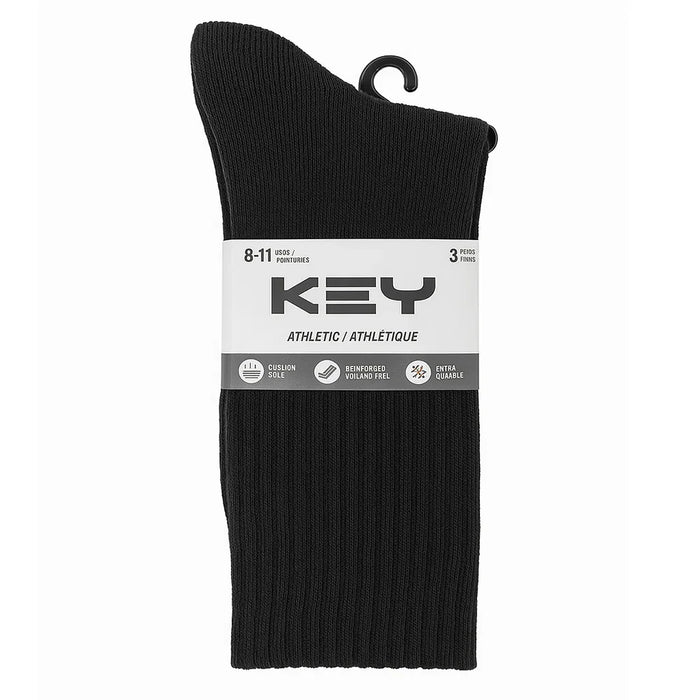 Key® - Key Children's Sport Socks - Cushioned Soles - 3 Pack - 7410