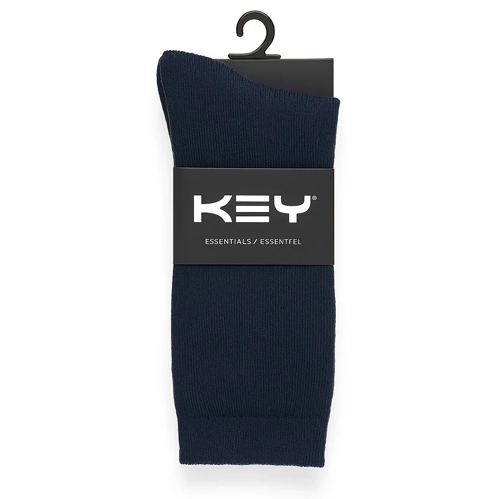 Key® - Key Kids Flat Knit Dress Cotton Socks (Single Pack) - Size 9-11 - 4100