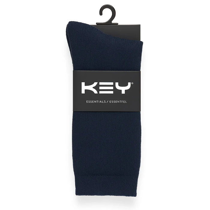 Key® - Key Kids Flat Knit Dress Cotton Socks (Single Pack) - Size 9-11 - 4100