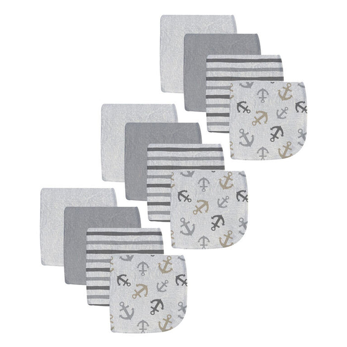 Kidilove Lot de 12 débarbouillettes pour bébé - Douces 100% coton, indispensables pour bébé et tout-petit