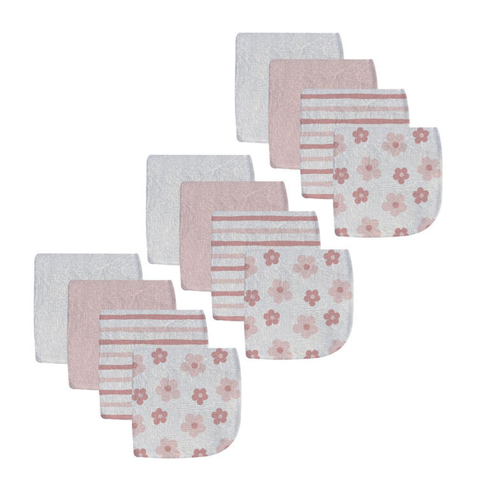 Kidilove Lot de 12 débarbouillettes pour bébé - Douces 100% coton, indispensables pour bébé et tout-petit