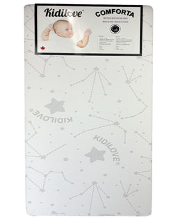 Kidilove® - Kidilove Comforta Baby Crib Mattress - Breathable Cotton Cover, Standard Size 52" x 27"