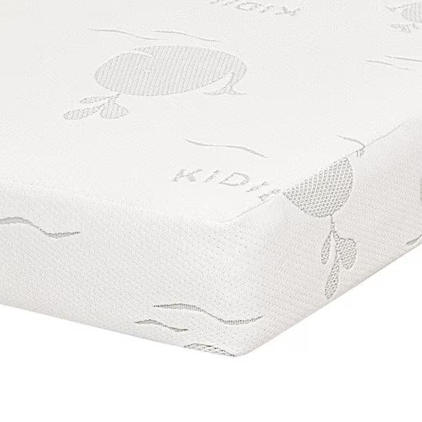 Kidilove® - KidiLove Coziness 5" Baby and Toddler Bed Foam Mattress With Organic Cotton Cover In White