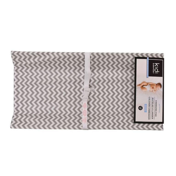 Kidiway - Kidilove Contoured Changing Pad with Safety Straps – Non-Toxic, Vinyl-Free (16” x 32”)