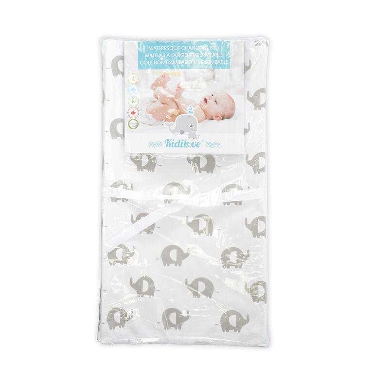 Kidiway - Kidilove Contoured Changing Pad with Safety Straps – Non-Toxic, Vinyl-Free (16” x 32”)
