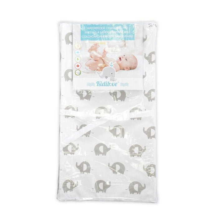 Kidiway - Kidilove Contoured Changing Pad with Safety Straps – Non-Toxic, Vinyl-Free (16” x 32”)