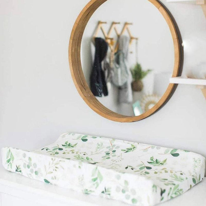 Kidiway - Kidilove Tencel Cover Change pad - Green Leaf