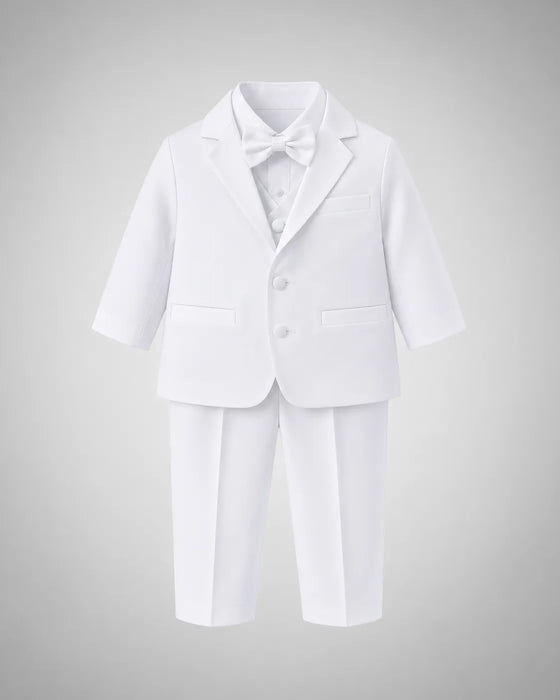 Kids Energy® Costume de Baptême Blanc pour Bébé Garçon 6M-24M