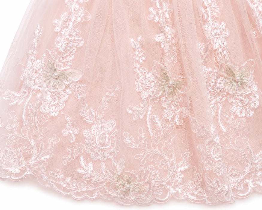 Kids Energy® Robe de soirée en tulle et dentelle papillon pour bébés filles Tailles S-XL