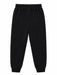 Kids energy fleece joggers in black displayed flat on a white background.