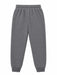 Kids energy fleece joggers in heather grey shown flat against a white background.