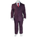 Kids Energy® - Kids Energy 5-Piece Formal Suit – Eggplant (Sizes 2–5 Years)