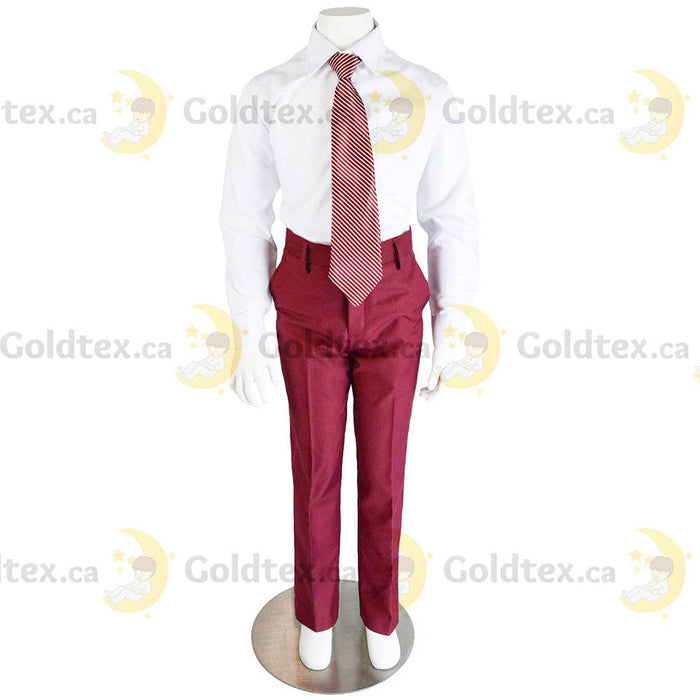 Kids Energy® - Kids Energy 5 Piece Formal Suit - Style 6001 - Burgundy Red