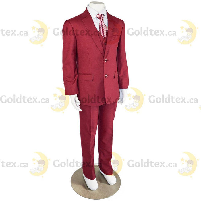 Kids Energy® - Kids Energy 5 Piece Formal Suit - Style 6001 - Burgundy Red