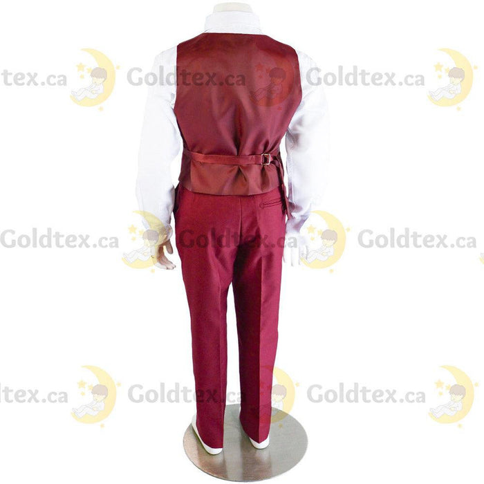 Kids Energy® - Kids Energy 5 Piece Formal Suit - Style 6001 - Burgundy Red