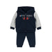 Kids Energy® - Kids Energy Boys' Jogger Set – “Turbo” Car Hoodie, Tee & Joggers – Navy & Grey (12M to 4T)