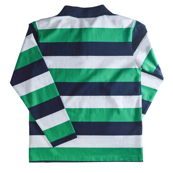 Kids Energy® - Kids Energy Long Sleeve Stiped Polo Shirt – (Sizes 2 to 6x)