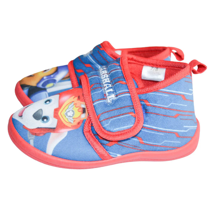 Kids Shoes - Boys Adorable Paw Patrol Daycare Slippers with Non-Slip Soles – Chase & Marshall - (5-6T to 11-12)