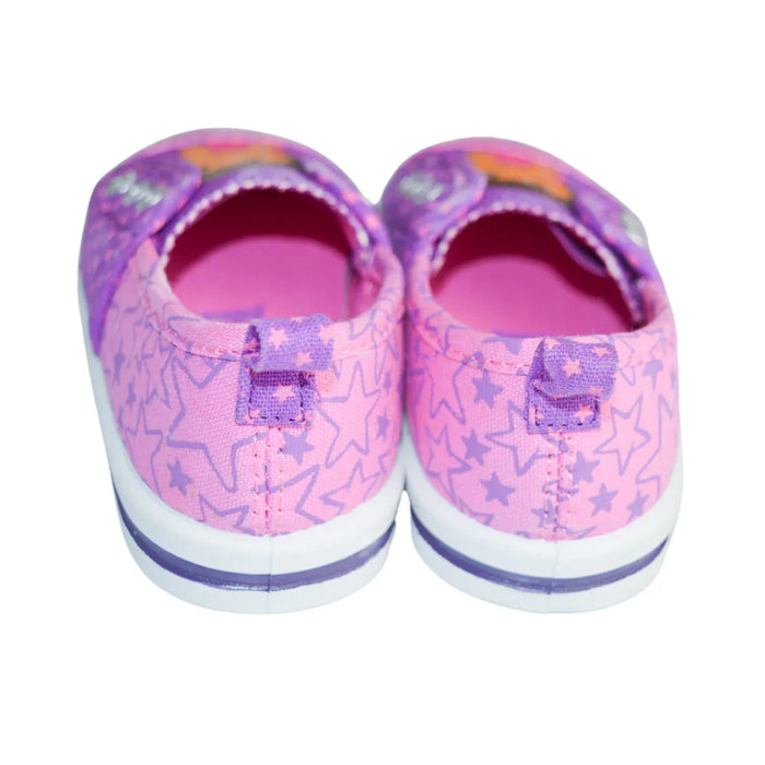 Kids Shoes - Dora the Explorer Girls’ Canvas Slip-On Shoes – Pink & Purple Star Print - (5T to 10T)