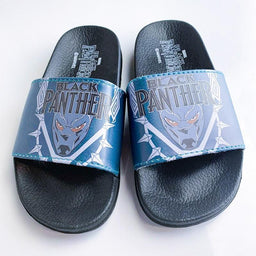 Kids Shoes - Kids Shoes Black Panther Youth Boys Slip-on Sandals