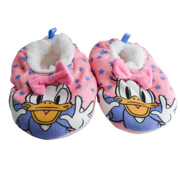 Kids Shoes - Kids Shoes Disney's Daisy Duck Sherpa Non-slip Kids Slippers (11-12T to 2-3)
