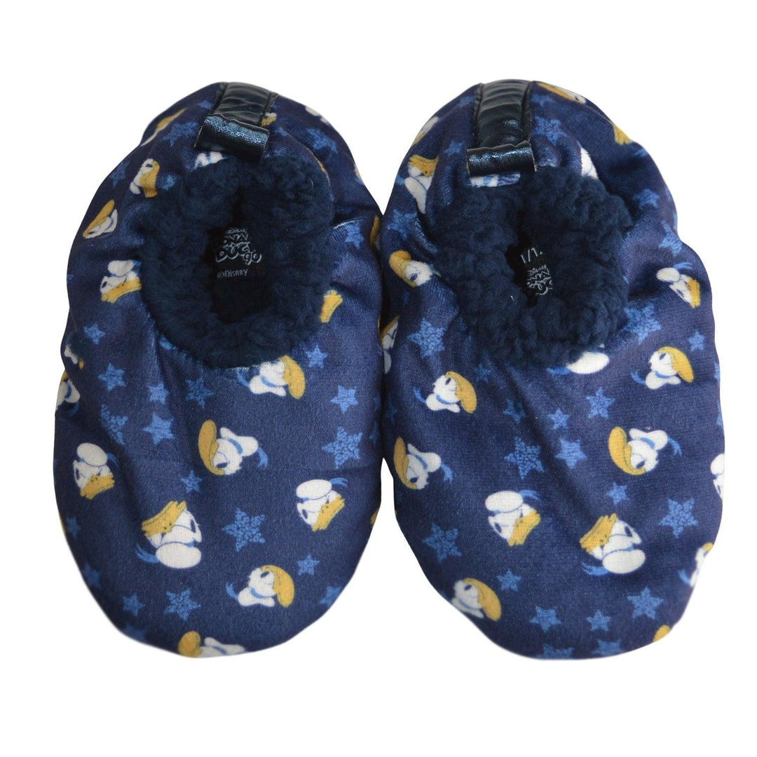 Kids Shoes - Kids Shoes Disney's Donald Duck Sherpa Non-slip Kids Slippers (11-12T to 2-3)