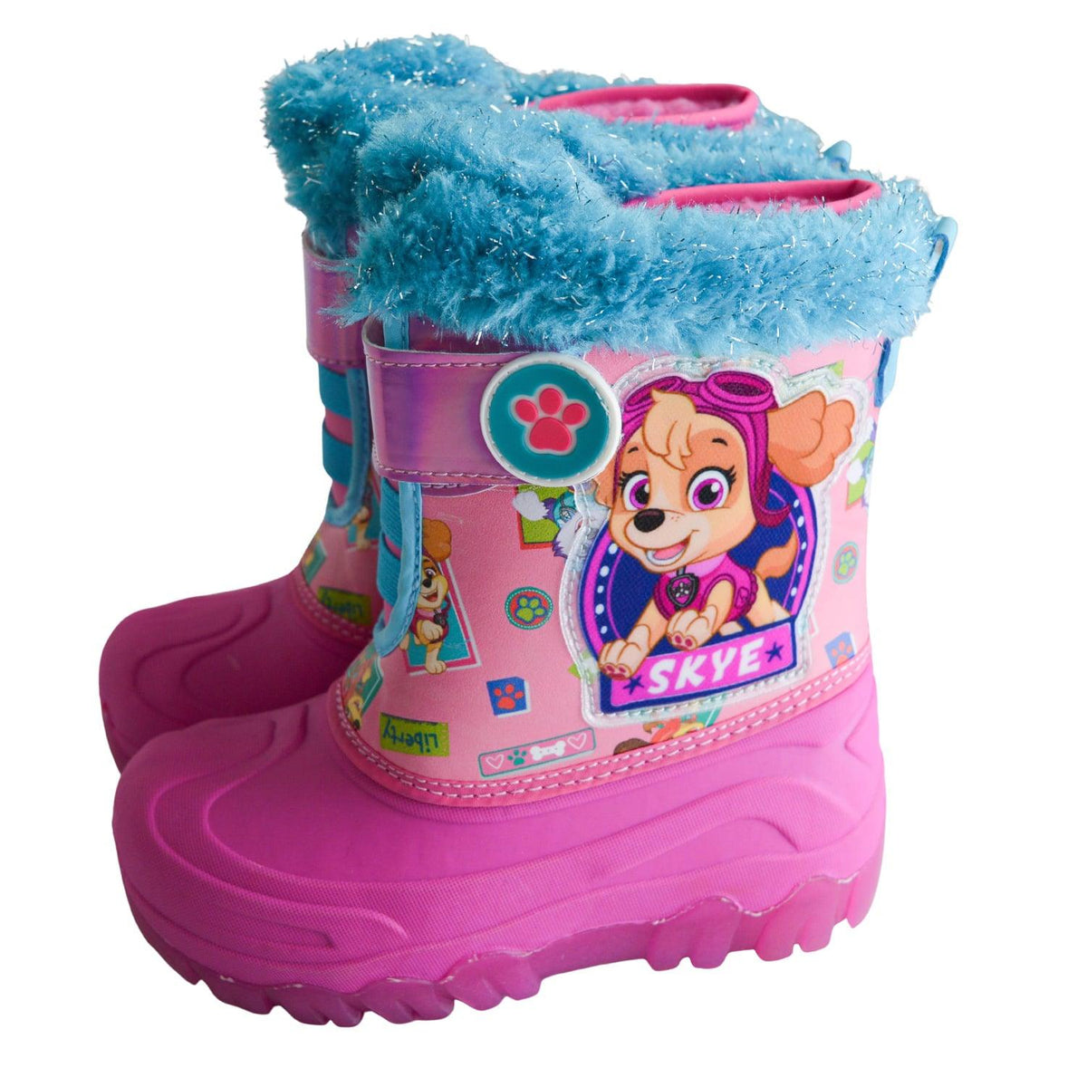 Kids Shoes Paw Patrol Light-up Girls Winter Boots 6T to 12T