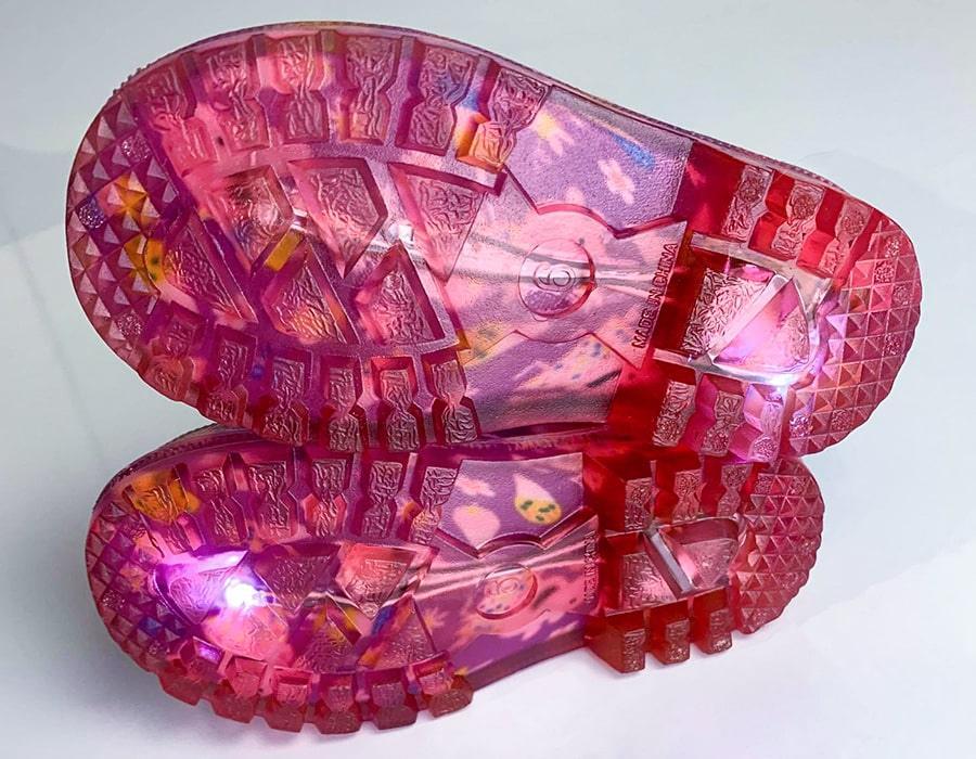 Kids Shoes Peppa Pig Toddler Girls Light-up Rain Boots