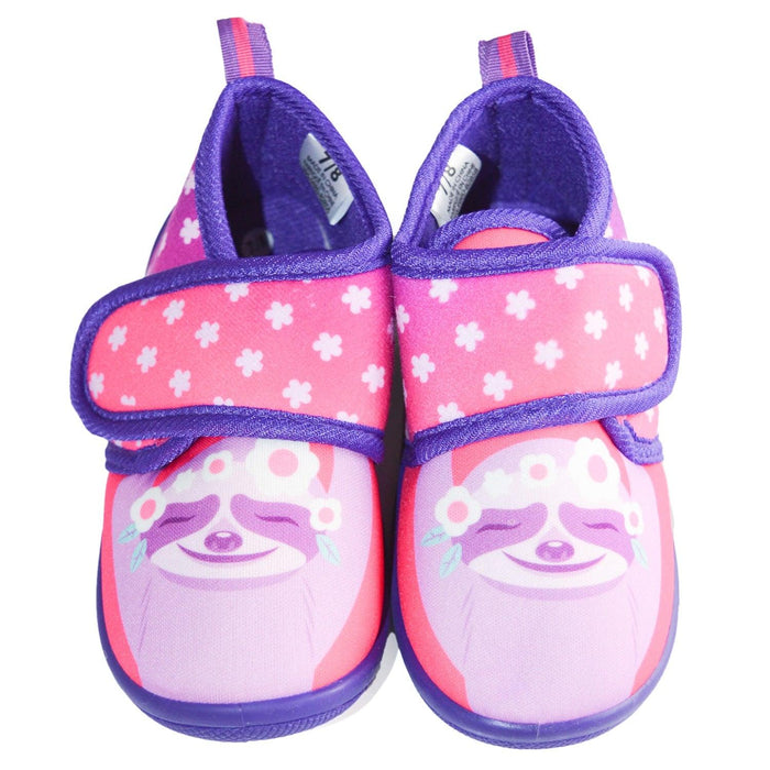Kids Shoes - Kids Shoes Pink Sloth Todder Girls Non-slip Daycare Slippers - (5-6T to 11-12)