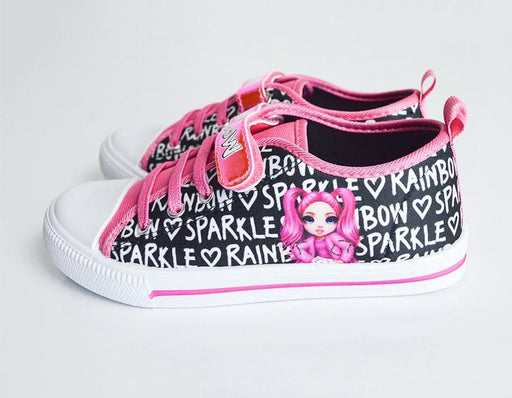 Kids Shoes - Kids Shoes Sparkle Rainbow High Youth Girls Canvas Shoes