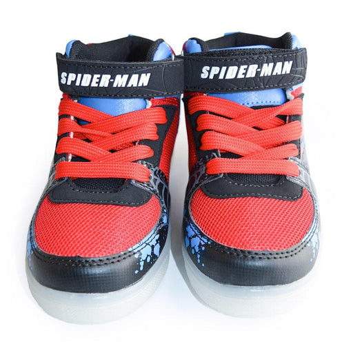 Kids Shoes - Kids Shoes Spider-Man Youth Boys High Top Light-up Sports Shoes