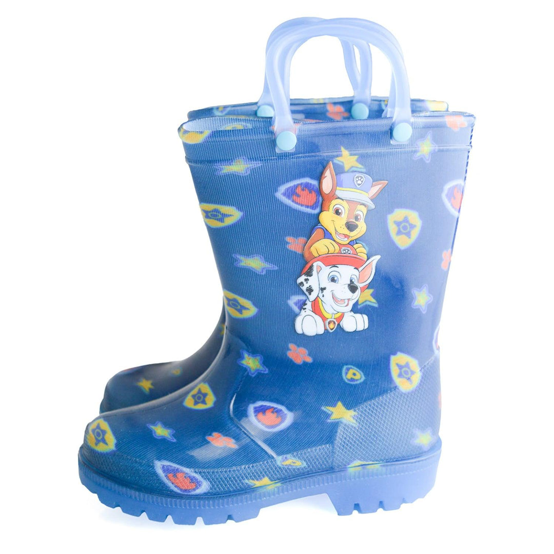 Kids Shoes - Paw Patrol Toddler Boys Light-up Rain Boots - (Sizes 6T to 11T)
