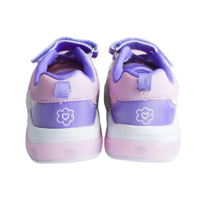 Kids Shoes - Paw Patrol Toddler Girls Light-Up Running Shoes – Pink & Purple Skye and Everest Sneakers - (5T-10T)