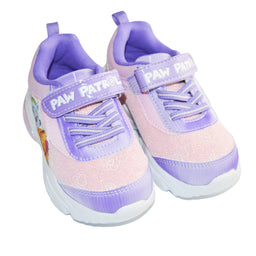 Kids Shoes - Paw Patrol Toddler Girls Light-Up Running Shoes – Pink & Purple Skye and Everest Sneakers - (5T-10T)