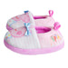 Kids Shoes - Peppa Pig Toddler Girls Plush Slippers – Pink Cozy Fleece Slippers with Non-Slip Sole & Satin Bows - (5T-12)