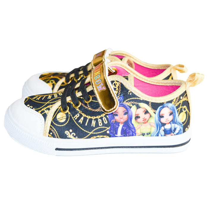 Kids Shoes - Rainbow High Youth Girls Canvas Shoes (sizes 11T to 3Y)