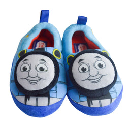 Kids Shoes - Thomas & Friends Toddler Boys Plush Slippers – Cozy Fleece with Non-Slip Soles - (5T-12)