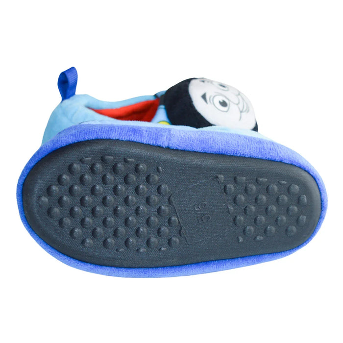 Kids Shoes - Thomas & Friends Toddler Boys Plush Slippers – Cozy Fleece with Non-Slip Soles - (5T-12)
